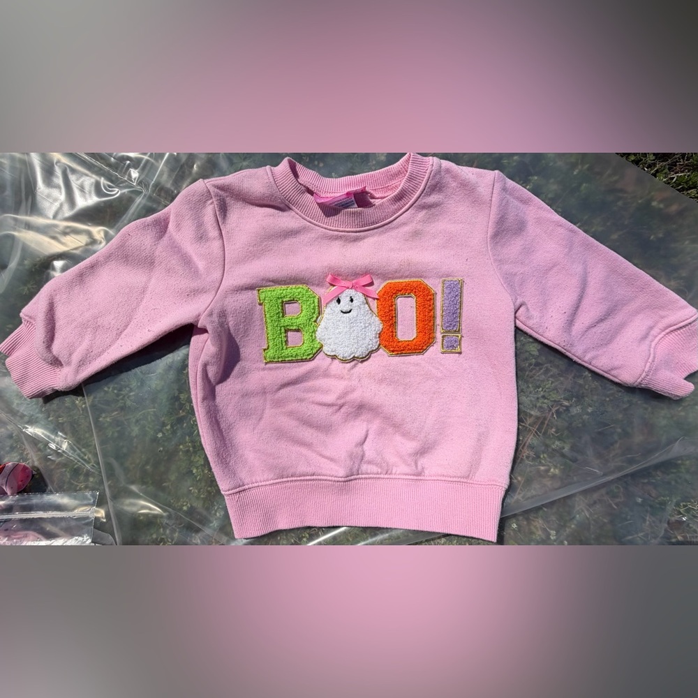 Toddler Girl Halloween BOO Boutique Sweater